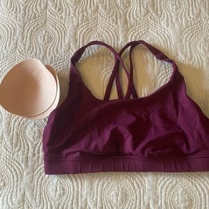 Lululemon Maroon Energy Bra size 10